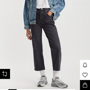 Levi’s Straight leg Rib Cage Classic Black Women's Jeans 27x27 ankle length